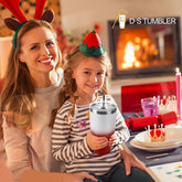 30 oz Red Glitter Stainless Steel Tumbler